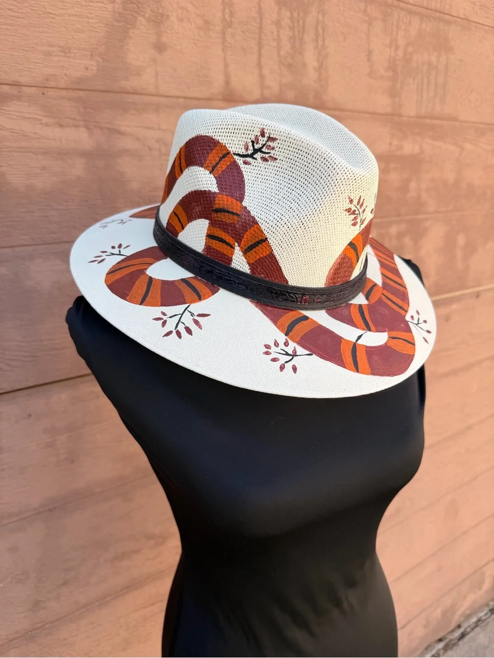 Hand painted fedora hat
